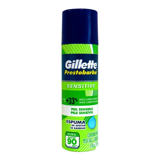 Espuma De Barbear Gillette Prestobarba Sensitive G