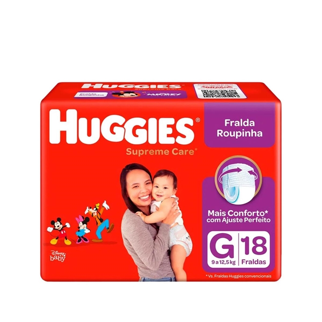 Compre Fralda Huggies Supreme Care Roupinha Jumbo G Unidades