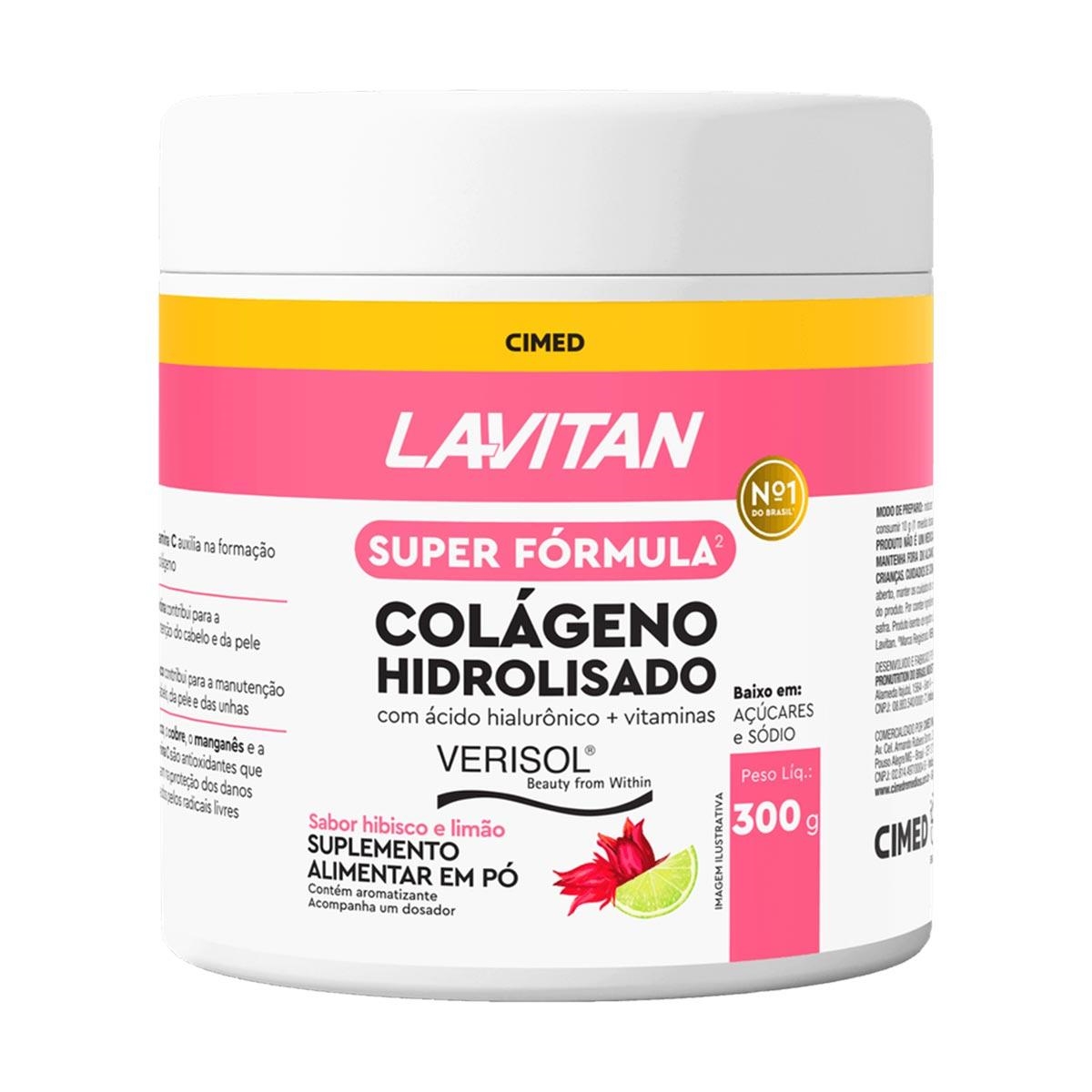 Lavitan Colágeno Verisol Ácido Hialurônico 300g