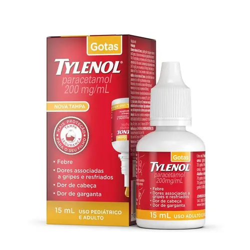 Tylenol Paracetamol 200mg/ml Solução Gotas 15ml