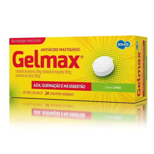 Gelmax Limão 24 Comprimidos