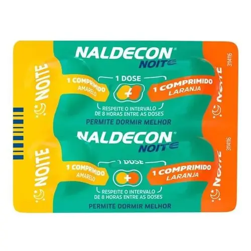 Naldecon Noite Com 4 Comprimidos