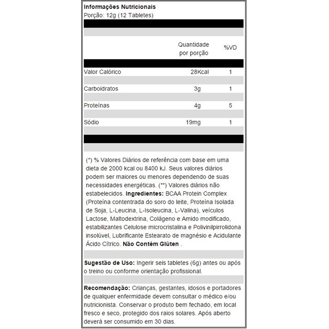 Bcaa Health Labs 240 Tabletes Na Drogaria Primus