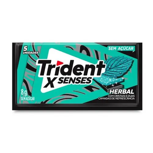 Chiclete Trident  XSenses Fresh Herbal 8,5g