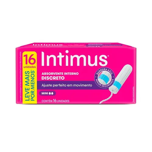 Absorvente Intimus Interno Mini 16 Unidades
