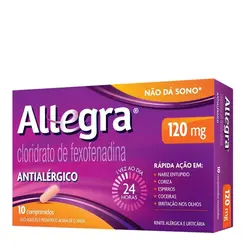 Antialérgico Allegra 120mg 10 Comprimidos
