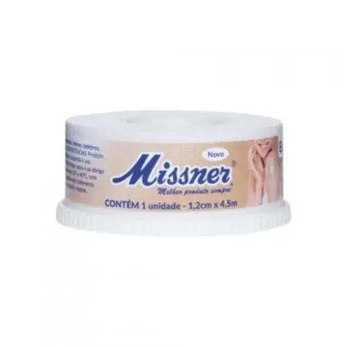 Fita Missner Microporosa Bege 1.2cm X 4.5