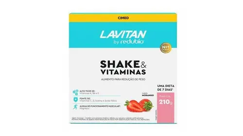 Redubío Shake Slim Sabor Morango Com 210 Gramas