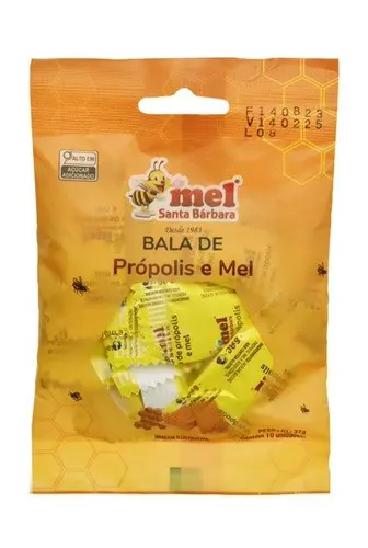 Bala de Própolis e Mel - Santa Bárbara