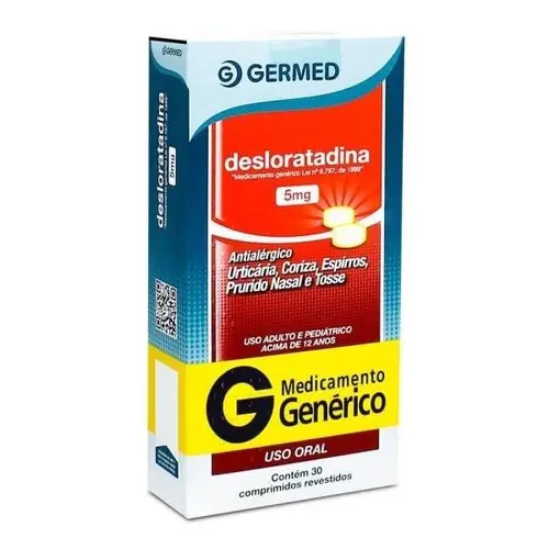 Desloratadina 5mg 30 Comprimidos Germed Genérico