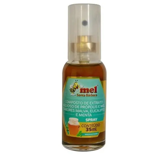 Spray De Mel Com Própolis Sabor Malva, Eucalipto E Menta