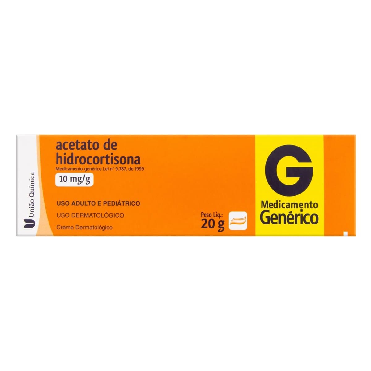 Acetato De Hidrocortisona 10mg g Creme 20g Uni o Qu mica Gen rico Na Acetato De Hidrocortisona 10mg g Creme 20g Uni o Qu mica Gen rico Na