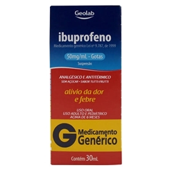 Compre Ibuprofeno 50mg Gotas 30ml (Geolab) Genérico Alivium