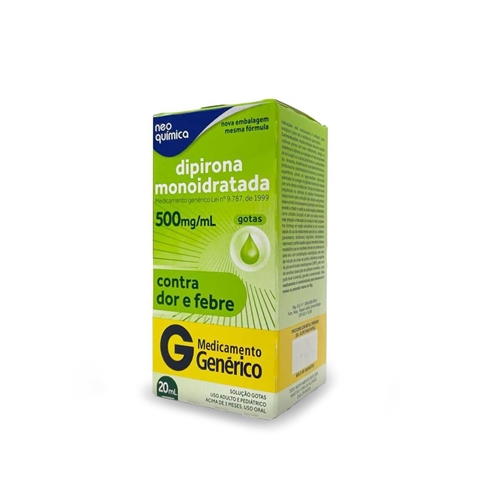 Dipirona 500mg/ml 20ml Genérico Neoquímica Na Drogaria Primus