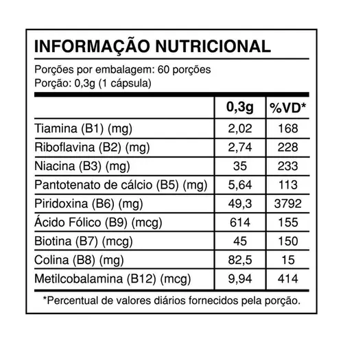 Ultra Complexo B Health Labs 60 Cápsulas