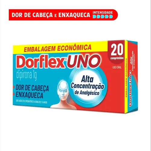 Dorflex Uno Dipirona 1g 20 Comprimidos