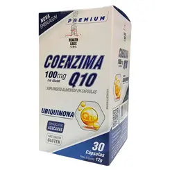 Coenzima Q10 100mg Health Labs 30 Cápsulas