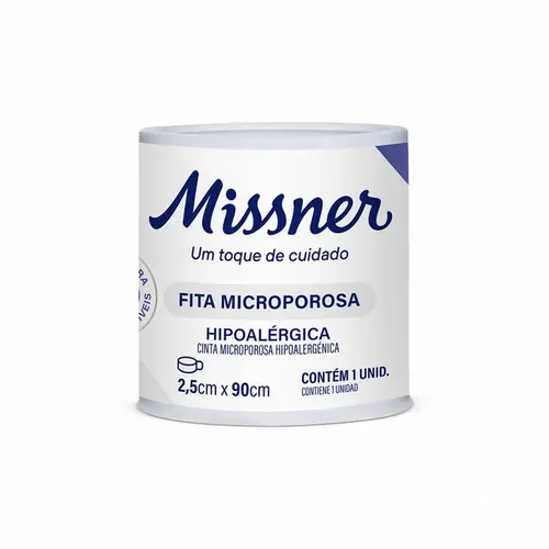 Fita Missner Microporosa  2,5cm X 90cm