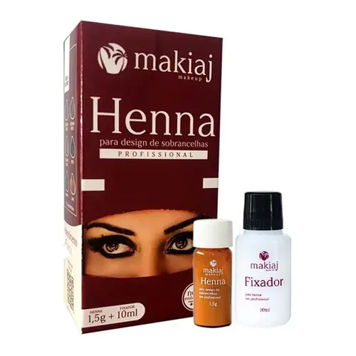 Henna Sobrancelha Makiaj Ruivo