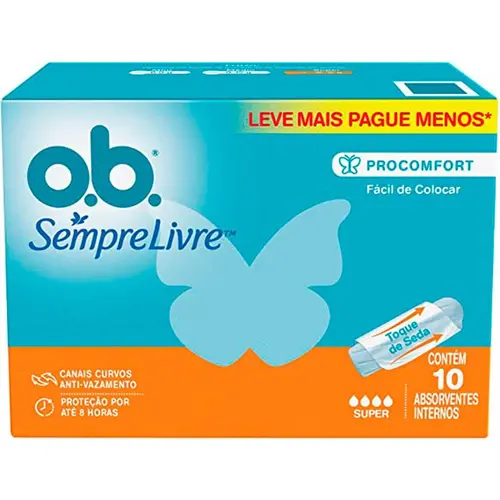 Absorvente Interno O.B Super 10 Unidades