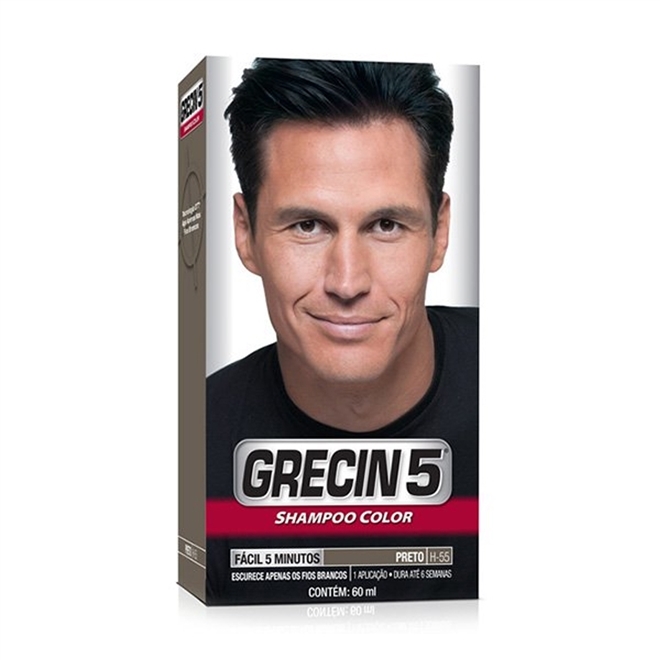 GRECIN 5 SHAMPOO TONALIZANTE COR PRETO