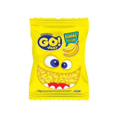 Bala Gelatina Go Jelly Banana - 15gr