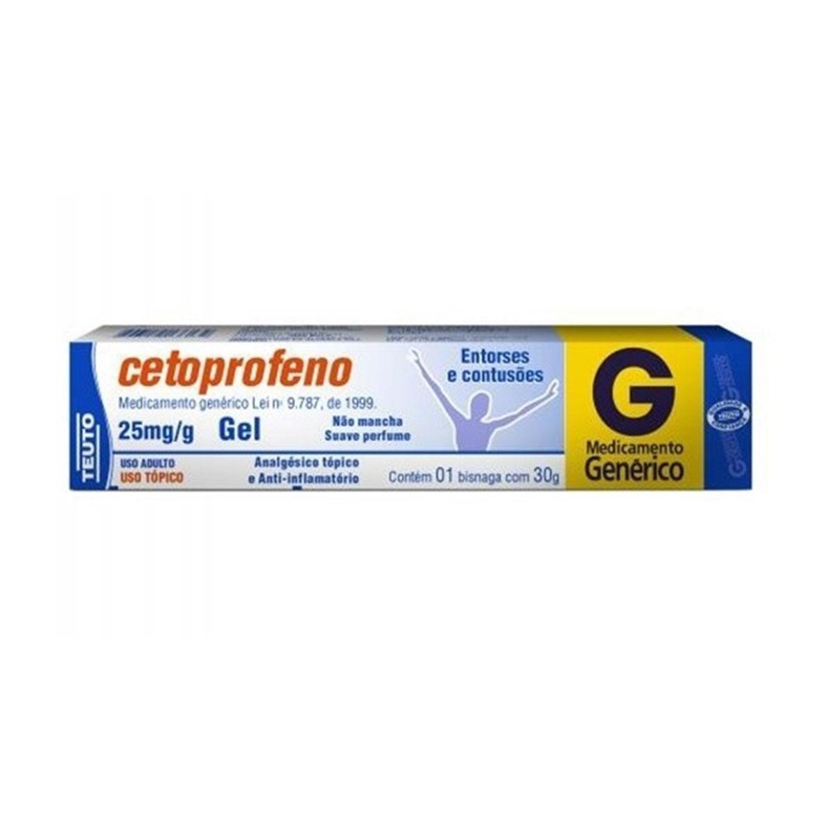 Compre Cetoprofeno Gel Teuto Genérico 30 Gramas