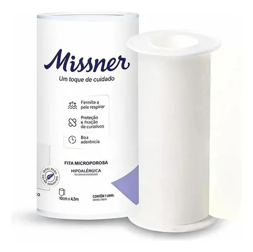 Fita Missner Microporosa  10,5cm X 4,5m