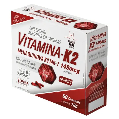 Vitamina K2 Health Labs 60 Cápsulas