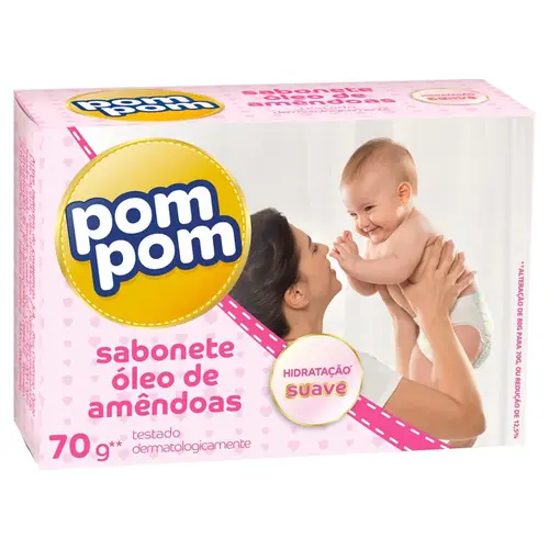 Sabonete Pompom Óleo de Amêndoas 70g