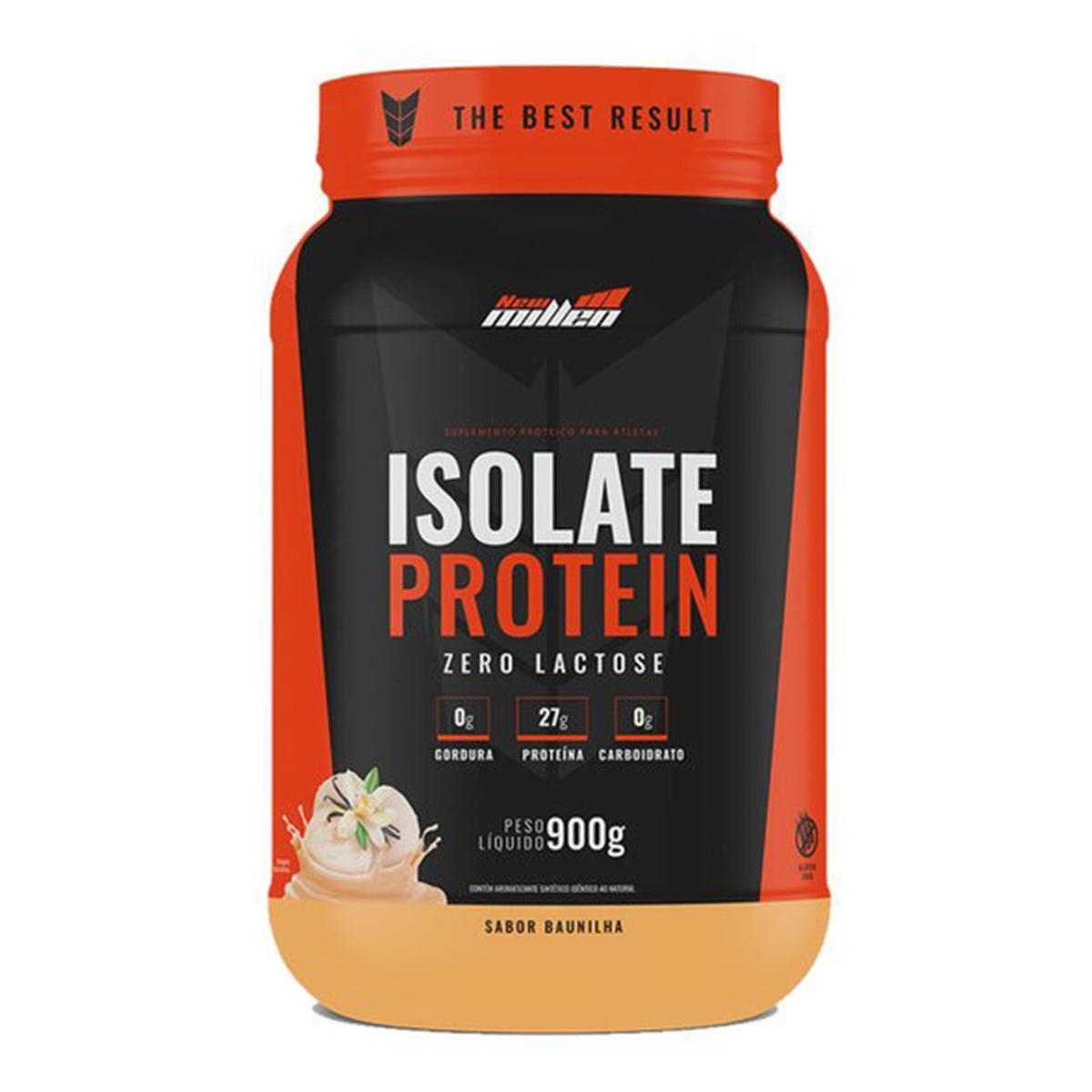 Isolate Protein Zero Lactose New Millen Sabor Baunilha 900g Na Drogaria