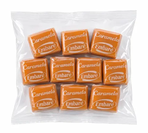 Bala de Caramelo Ao Leite Original Embaré 10 Unidades