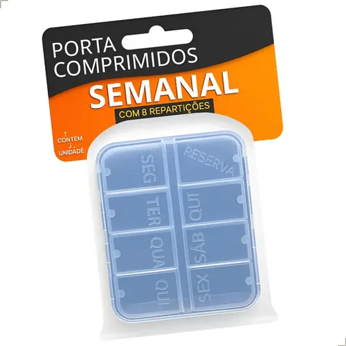 Porta Comprimidos Semanal 3b 8 Divisões