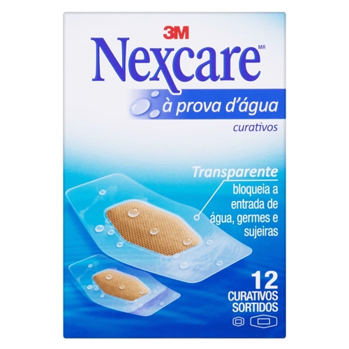 Curativo 3M Nexcare À Prova D'água 12 Unidades Sortidas Na Drogaria Primus