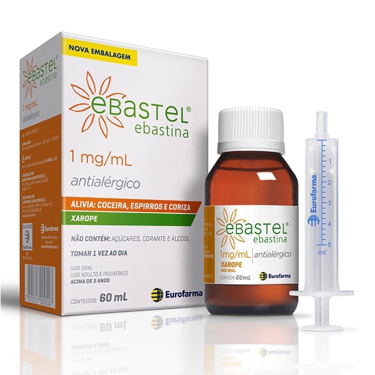 Ebastel Xarope 60ml Na Drogaria Primus