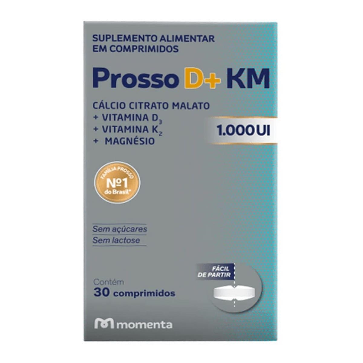 Vitamina D prosso d + km 1000UI 30 comprimidos