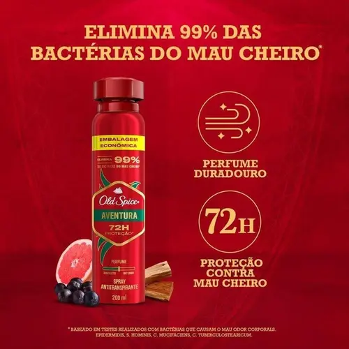 Desodorante Old Spice Aerosol Aventura 124g