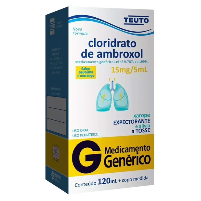 Cloridrato de Ambroxol 120ml Teuto Genérico Na Drogaria Primus