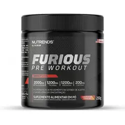 Furious Pré Workout Sabor Frutas Vermelhas 250g