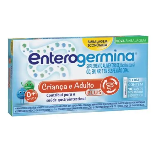 Enterogermina Plus 10 Frascos 5ml