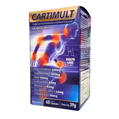 Suplemento para Cartilagem e Articulações Cartimult Health Labs 60 Cápsulas