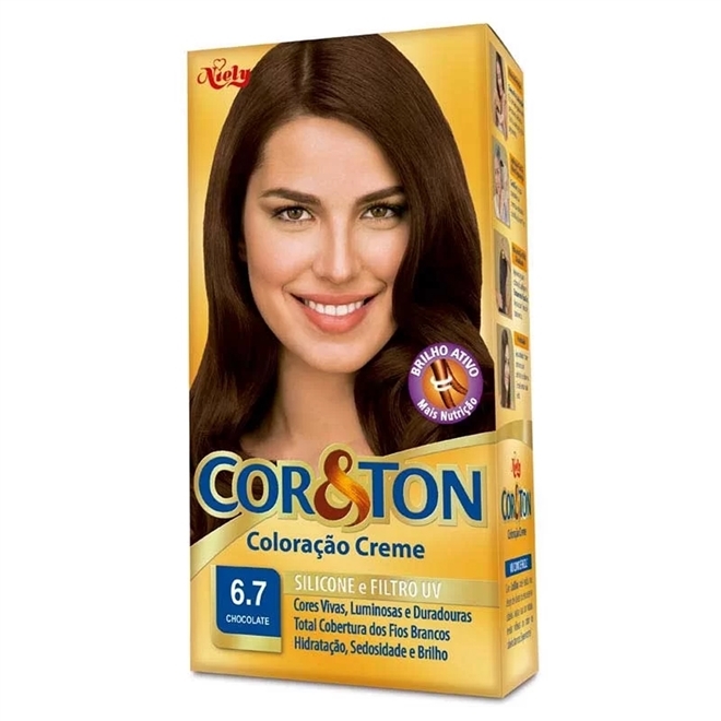 TINTURA COR & TON - COR 6.7 CHOCOLATE