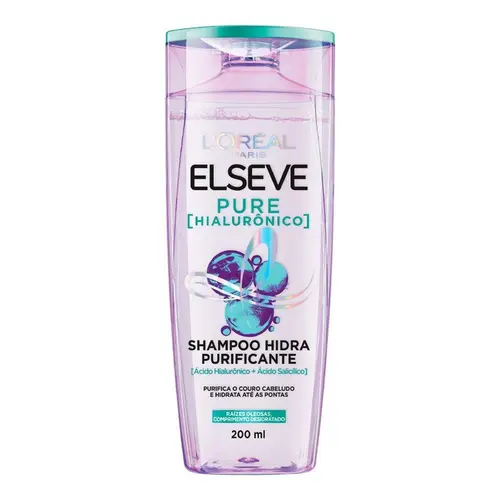 Shampoo Elseve Pure Hialuronico - 200Ml