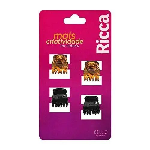 Piranha Cabelo Ricca Mini 4 Unidades 853