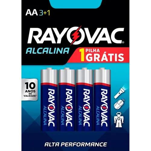 Pilha Rayovac Alcalina Pequena Leve 4 Pague 3