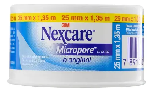 Fita Micropore Branca 2.5Cm X 1.35 metros