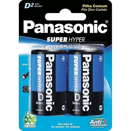 Pilha Panasonic Grande Com 2 Unidades