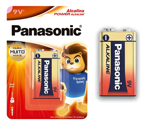 Bateria Alcalina 9V Panasonic