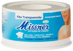 Fita Missner Transparente 2.5Cm X 4.5Mts