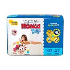 Fralda Turma Da Mônica Baby Mega Xg Com 68 Unidades
